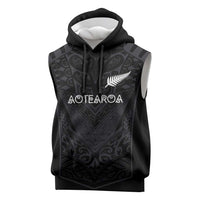 Custom Aotearoa Rugby Sleeveless Hoodie The Blacks-Sporty T90 Style - Polynesian Pride