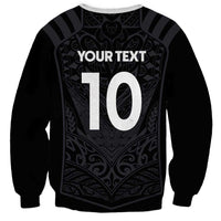 Custom Aotearoa Rugby Sweatshirt The Blacks-Sporty T90 Style - Polynesian Pride