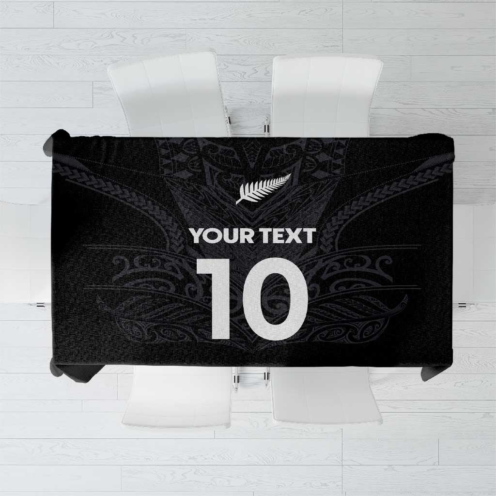 Custom Aotearoa Rugby Tablecloth The Blacks-Sporty T90 Style - Polynesian Pride