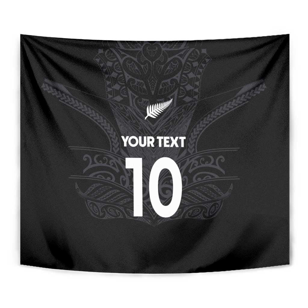 Custom Aotearoa Rugby Tapestry The Blacks-Sporty T90 Style - Polynesian Pride