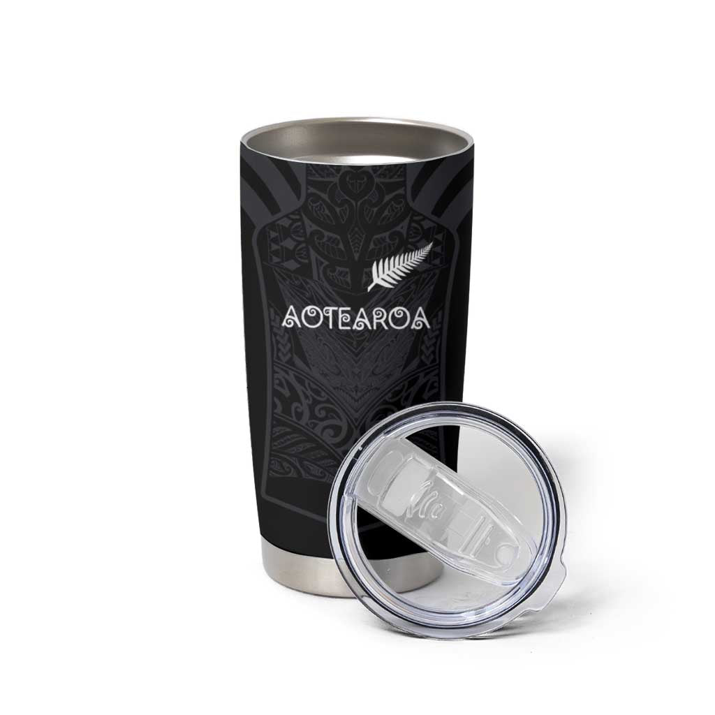 Custom Aotearoa Rugby Tumbler Cup The Blacks-Sporty T90 Style - Polynesian Pride