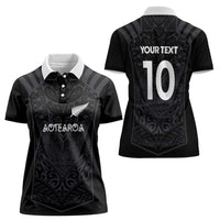 Custom Aotearoa Rugby Women Polo Shirt The Blacks-Sporty T90 Style - Polynesian Pride