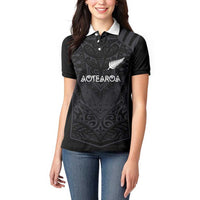 Custom Aotearoa Rugby Women Polo Shirt The Blacks-Sporty T90 Style - Polynesian Pride