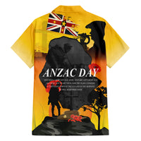 Niue ANZAC Day Family Matching Off Shoulder Long Sleeve Dress and Hawaiian Shirt Soldier and Gallipoli Lest We Forget LT03 - Polynesian Pride
