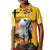 Niue ANZAC Day Kid Polo Shirt Soldier and Gallipoli Lest We Forget LT03 Kid Yellow - Polynesian Pride