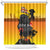 Niue ANZAC Day Shower Curtain Soldier and Gallipoli Lest We Forget LT03 Yellow - Polynesian Pride