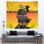 Niue ANZAC Day Tapestry Soldier and Gallipoli Lest We Forget LT03 Yellow - Polynesian Pride