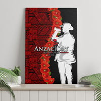 Tonga ANZAC Day Canvas Wall Art Red Poppies Flower Soldier Lest We Forget LT03 - Polynesian Pride