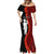 Tonga ANZAC Day Mermaid Dress Red Poppies Flower Soldier Lest We Forget LT03 - Polynesian Pride