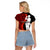 Tonga ANZAC Day Raglan Cropped T Shirt Red Poppies Flower Soldier Lest We Forget LT03 - Polynesian Pride