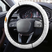 American Samoa Flag Day Steering Wheel Cover Tribal Tattoo with Eagle White