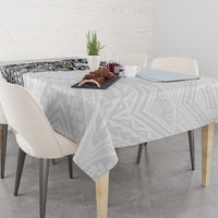 American Samoa Flag Day Tablecloth Tribal Tattoo with Eagle White LT03 - Polynesian Pride