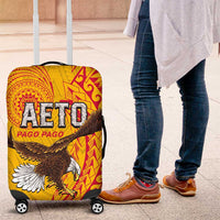 American Samoa Flag Day Luggage Cover Fautasi Race Pago Pago-Aeto Eagle Wings Tribal Style