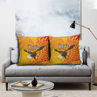 American Samoa Flag Day Pillow Cover Fautasi Race Pago Pago-Aeto Eagle Wings Tribal Style