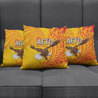 American Samoa Flag Day Pillow Cover Fautasi Race Pago Pago-Aeto Eagle Wings Tribal Style