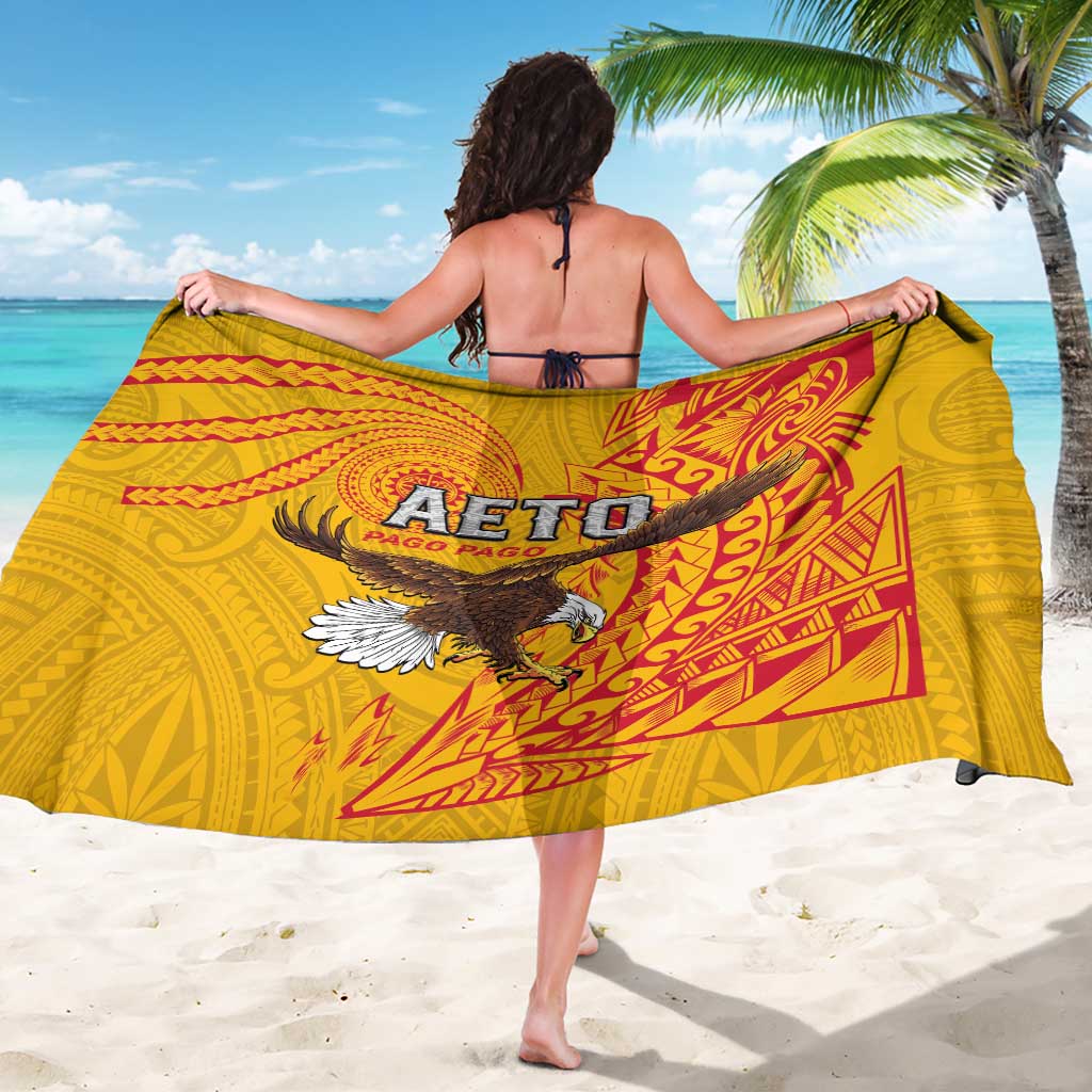American Samoa Flag Day Sarong Fautasi Race Pago Pago-Aeto Eagle Wings Tribal Style LT03 - Polynesian Pride