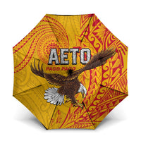 American Samoa Flag Day Umbrella Fautasi Race Pago Pago-Aeto Eagle Wings Tribal Style LT03 One Size Folded 11.42 inch Opened Diameter 37.4 inch Multicolor - Polynesian Pride