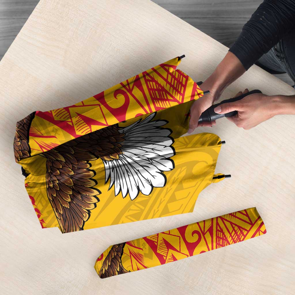American Samoa Flag Day Umbrella Fautasi Race Pago Pago-Aeto Eagle Wings Tribal Style LT03 - Polynesian Pride