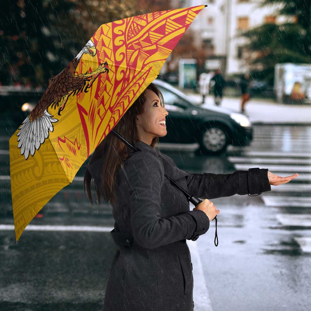 American Samoa Flag Day Umbrella Fautasi Race Pago Pago-Aeto Eagle Wings Tribal Style LT03 - Polynesian Pride