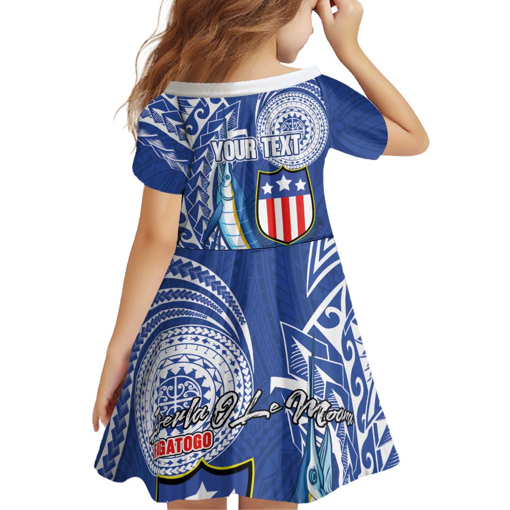 Personalised American Samoa Flag Day Family Matching Summer Maxi Dress and Hawaiian Shirt Fautasi Race Fagatogo-Iseula O Le Moana Sailfish Tribal Style