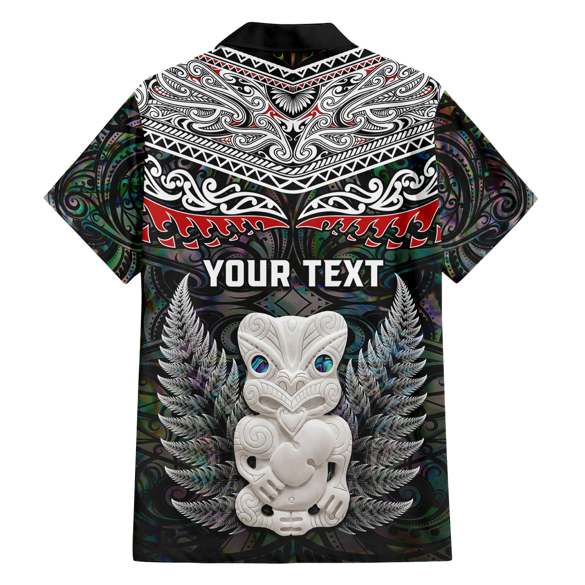 New Zealand Hei Tiki Family Matching Long Sleeve Bodycon Dress and Hawaiian Shirt Maori Green Papua Shell Pattern LT03 - Polynesian Pride