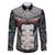 New Zealand Hei Tiki Family Matching Long Sleeve Bodycon Dress and Hawaiian Shirt Maori Green Papua Shell Pattern LT03 Dad's Shirt - Long Sleeve Green - Polynesian Pride