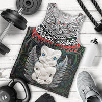 New Zealand Hei Tiki Men Tank Top Maori Green Papua Shell Pattern LT03 - Polynesian Pride