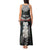 New Zealand Hei Tiki Tank Maxi Dress Maori Green Papua Shell Pattern LT03 - Polynesian Pride