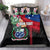 Personalised Samoa Indenpendence Day Bedding Set Tropical Samoan Coat of Arms With Siapo Pattern LT03 - Polynesian Pride