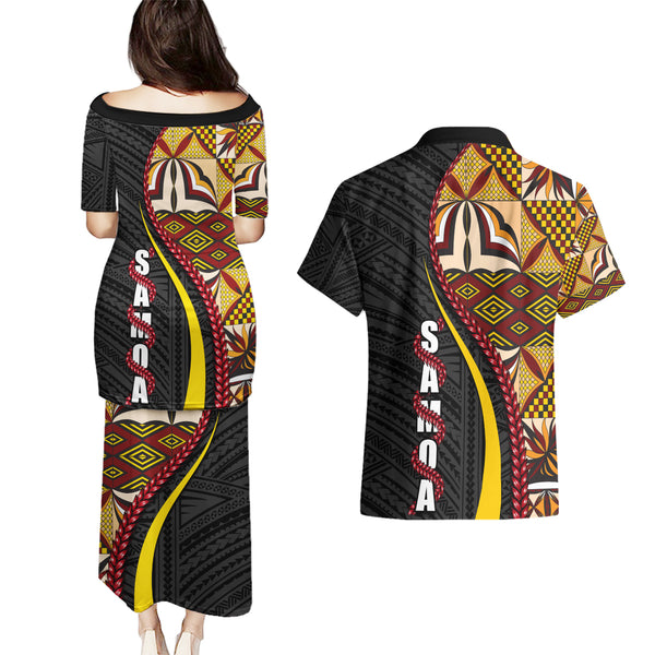 Samoa Combo Puletasi And Shirt Siapo Tapa Print main image 0