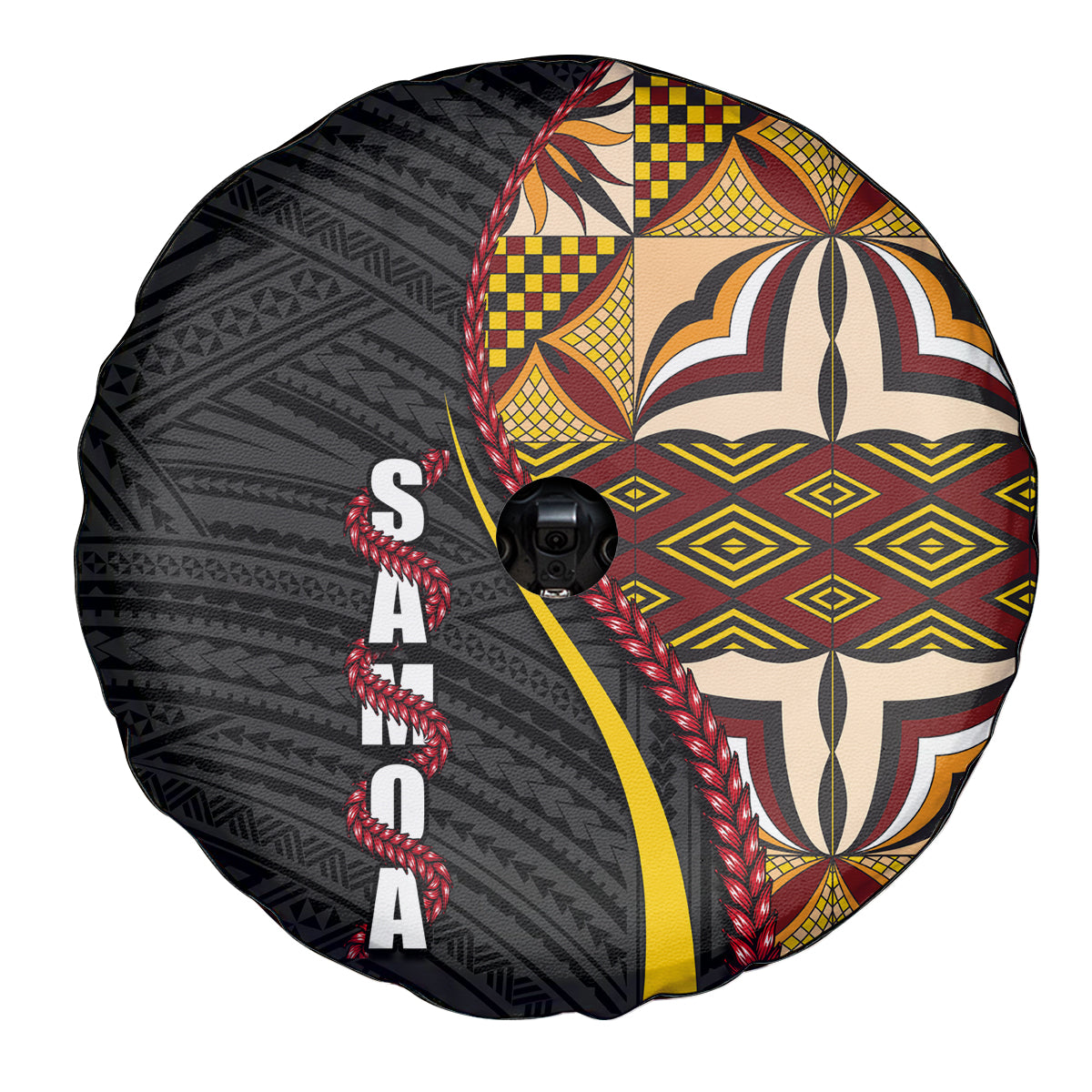 Samoa Siapo Ula Fala Spare Tire Cover Polynesian Tribal Pattern LT03 - Polynesian Pride