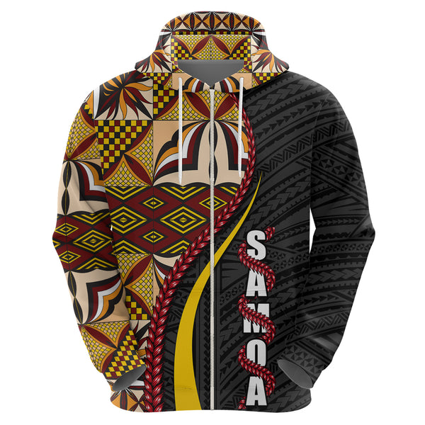 (Custom Personalised) Samoa Tatau Sweater Blue Polynesian Ula Nifo LT13 main image 0
