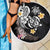 Hawaiian Tropical Plumeria Turtles Beach Blanket Polynesian Art Tattoo