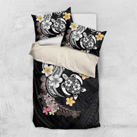 Hawaiian Tropical Plumeria Turtles Bedding Set Polynesian Art Tattoo