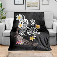 Hawaiian Tropical Plumeria Turtles Blanket Polynesian Art Tattoo
