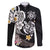 Hawaiian Tropical Plumeria Turtles Family Matching Puletasi and Hawaiian Shirt Polynesian Art Tattoo