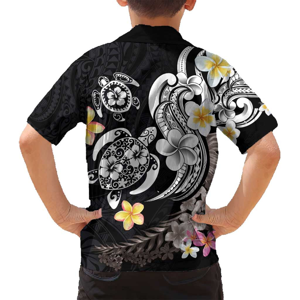 Hawaiian Tropical Plumeria Turtles Family Matching Summer Maxi Dress and Hawaiian Shirt Polynesian Art Tattoo LT03 - Polynesian Pride