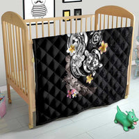 Hawaiian Tropical Plumeria Turtles Quilt Polynesian Art Tattoo