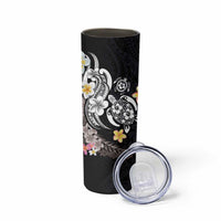 Hawaiian Tropical Plumeria Turtles Skinny Tumbler Polynesian Art Tattoo