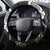 Hawaiian Tropical Plumeria Turtles Steering Wheel Cover Polynesian Art Tattoo