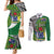 Cook Islands Independence Day Couples Matching Mermaid Dress and Long Sleeve Button Shirt National Flag and Emblem with Tatau Tattoo
