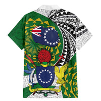 Cook Islands Independence Day Family Matching Mermaid Dress and Hawaiian Shirt National Flag and Emblem with Tatau Tattoo