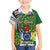 Cook Islands Independence Day Family Matching Off Shoulder Short Dress and Hawaiian Shirt National Flag and Emblem with Tatau Tattoo
