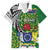 Cook Islands Independence Day Family Matching Summer Maxi Dress and Hawaiian Shirt National Flag and Emblem with Tatau Tattoo