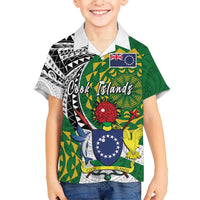 Cook Islands Independence Day Hawaiian Shirt National Flag and Emblem with Tatau Tattoo