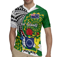 Cook Islands Independence Day Rugby Jersey National Flag and Emblem with Tatau Tattoo