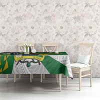 Cook Islands Independence Day Tablecloth National Flag and Emblem with Tatau Tattoo