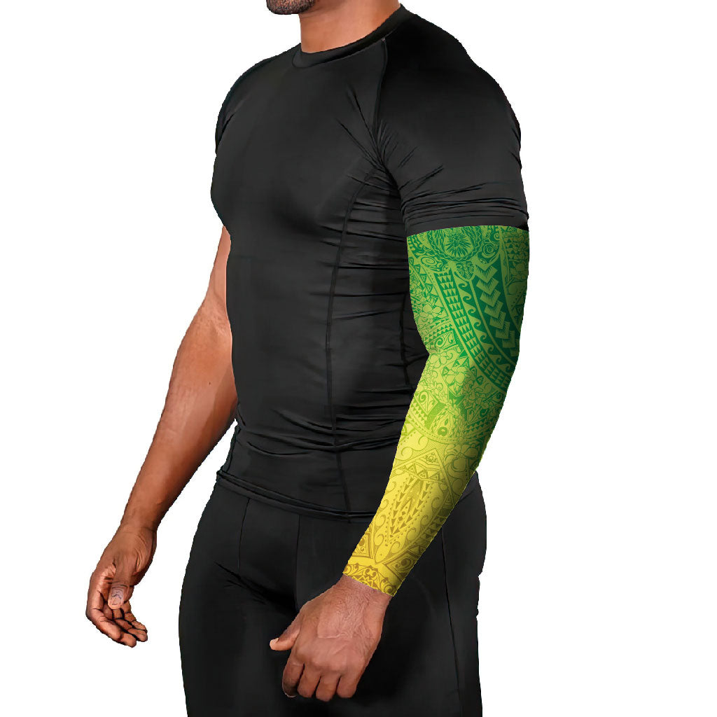 Hawaiian Turtles and Leis Arm Sleeves Tribal Kakau Pattern Fresh Summer Vibe