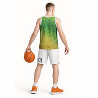 Hawaiian Turtles and Leis Basketball Jersey Tribal Kakau Pattern Fresh Summer Vibe