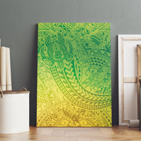 Hawaiian Turtles and Leis Canvas Wall Art Tribal Kakau Pattern Fresh Summer Vibe